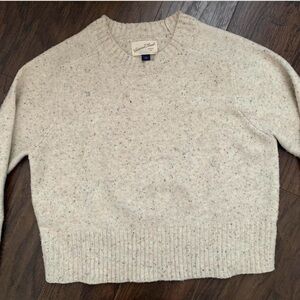 Universal Thread Cream Speckled Crewneck Sweater